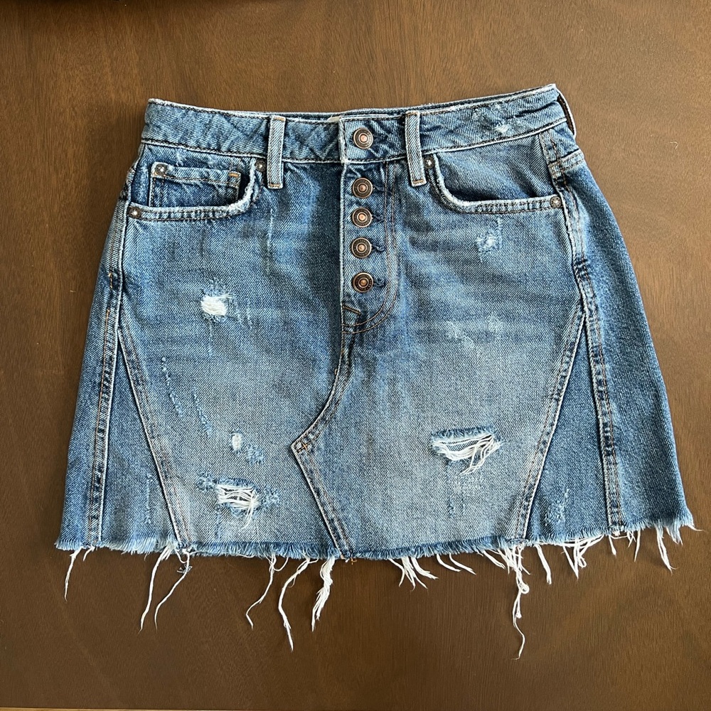 Free People | We the Free Jean Skirt - Size 26